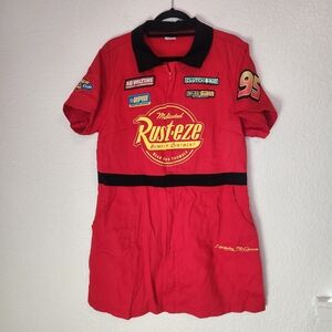 Halloween Women's Adult Lightning McQueen Dress Costume Large Disney Cars XL